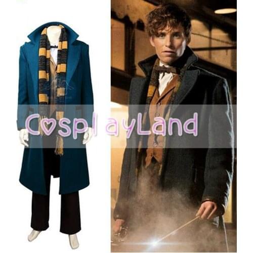 Scamande Cosplay Costume Wizard Cosplay Halloween Costume Fantastic Beasts and Where to Find Them Cosplay Costume Custom Made