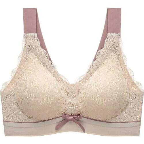 Latex Large Size Contrast Underwear Female Summer Fat Mm200 Catties Big Breasts Show Small Sports Sexy Thin Vest Bra