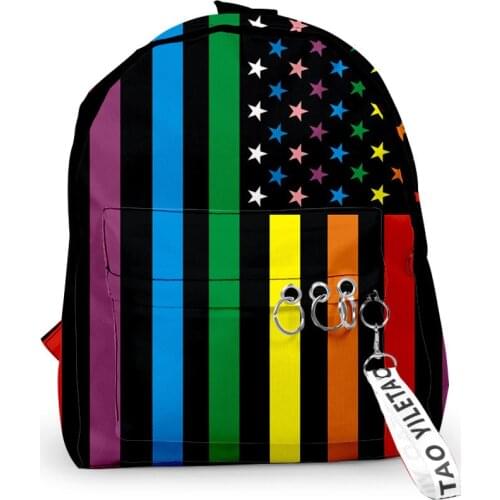 2020 LGBT Backpacks Men Women Harajuku Mini Bags Travel Bags 3D Print Teenage Notebook Backpack Bag