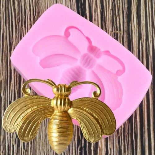 Small Bee Fondant Cupcake Decorating Molds Cake Silicone Mold Sugarpaste Candy Chocolate Gumpaste Clay Mould