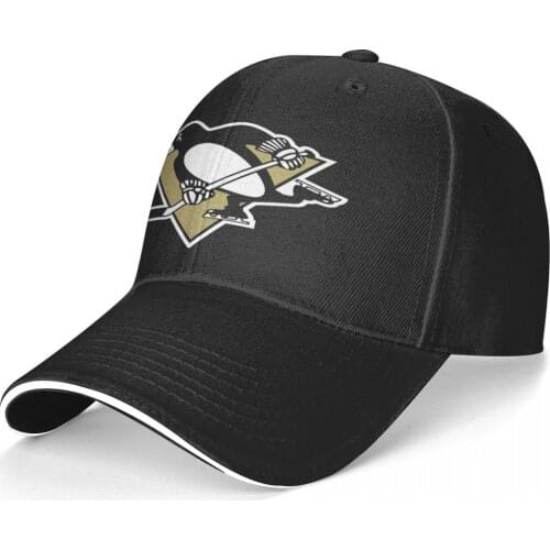 New Pittsburgh Penguin Logo Mens Cap Womens Hat Baseball Cap Visors Hat Men Mens Hats Sharp Visors Mens Baseball Cap