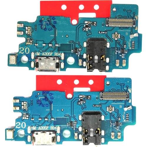 Original new For Samsung Galaxy A20/A205 Charger Charging port Dock USB Connector Data Flex Cable Headphone Jack Flex Ribbon