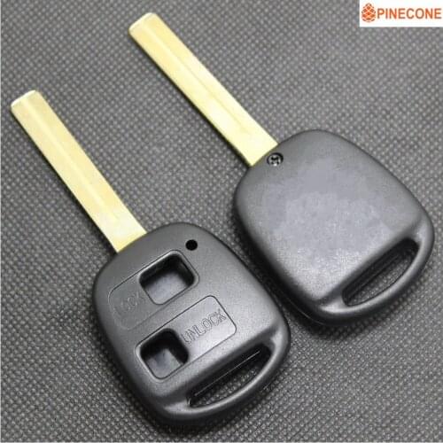 PINECONE Key Case for LEXUS ES300 LS400 LS430 LX470 SC300 SC400 SC430 Car Key 2 Buttons Uncut TOY40 Blade 47mm Key Shell Fod