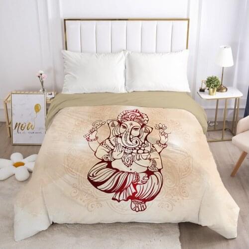 Customize 3D Duvet Cover with Zipper Comforter/Quilt/Blanket Cover 200x200 180x210 Bohemia Elephant Bedding Drop ship