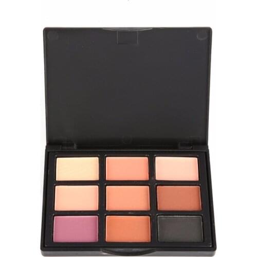 POPFEEL Professional 9 Colors Eyeshadow Platte Shimmer Matte Pigment Powder Eye Shadow Palettes Long-lasting Effect makeup Tool