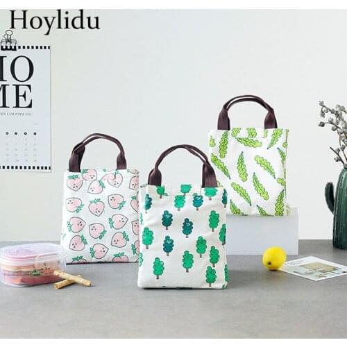 Portable New Insulated Lunch Box Portable Cooler Lunch Bag Dinner Container School Food Storage Picnic Trip Cartoon Kids Women