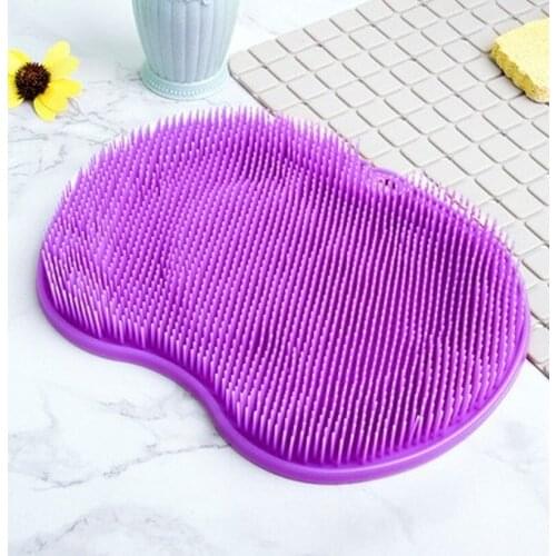 Foot Massage Shower Footpad Silicone Bath Massage Cushion Brush Anti-slip for Lazy Wash Feet Clean Dead Skin Bathroom