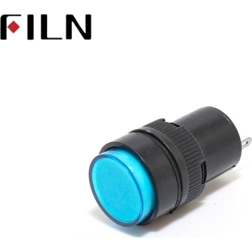 Lamp red yellow green blue white led color 12v 24v 220v 16mm Warning Pilot Light indicator NXD-213