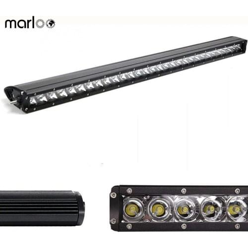 Marloo 31" 150W LED Light Bar Single Row Slim Offroad Car Work Lights For Jeep Toyota Tundra Ford Pickup 4WD 30 Inch