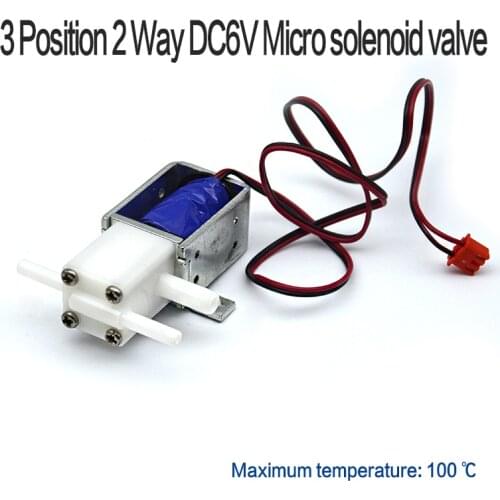 Three position two way solenoid valve DC6V 0.3A water dispenser micro water valve air valve