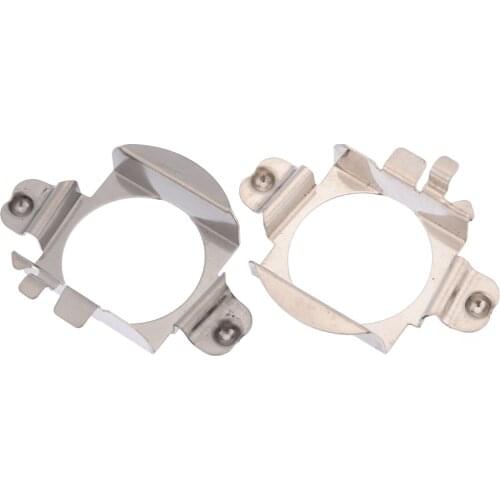 1 Pair Stainless Steel H7 LED Headlight Lamp Bulb Adapter Retainer Holder for Mercedes Benz B Class/ C Class/ ML Class