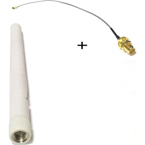 1PC Wifi Antenna 2.4Ghz 3dbi Omni with RP-SMA male connector+RP-SMA female to u.fl/IPX connector cable 15cm wireless router