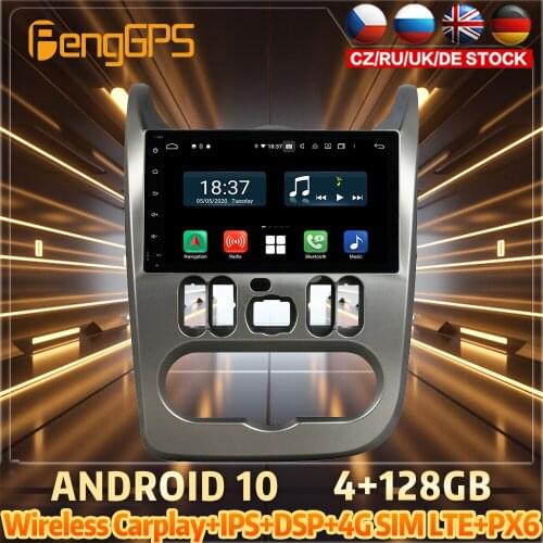 128G Android10 PX6 DSP For RENAULT Duster 2015 2016 Car DVD GPS Navigation Auto Radio Stereo Multifunction CarPlay HeadUnit