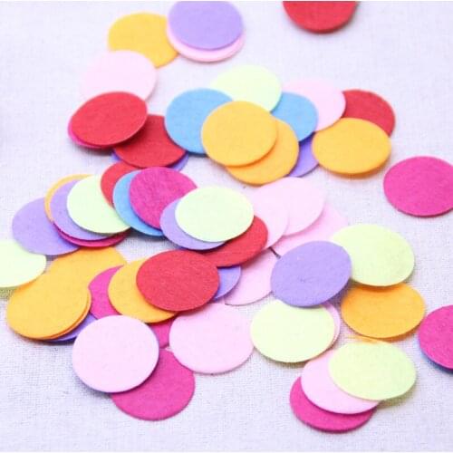 200pcs/lot Felt Pads Colorful Oil Pad For Aromatherapy snap buttons Perfume Diffuser Locket snap Clothes jewelry Accessories