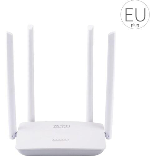 300Mbps EU Plug Wireless WiFi Router Smart High Power 4 Antennas Wide Coverage Easy Setup Wifi Router Range Amplifier