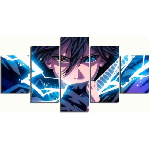 5 Piece Canvas Wall Art Anime Manga Poster Ninja Pictures And Prints Home Decor Living Room & Bedroom Decoration Paintings