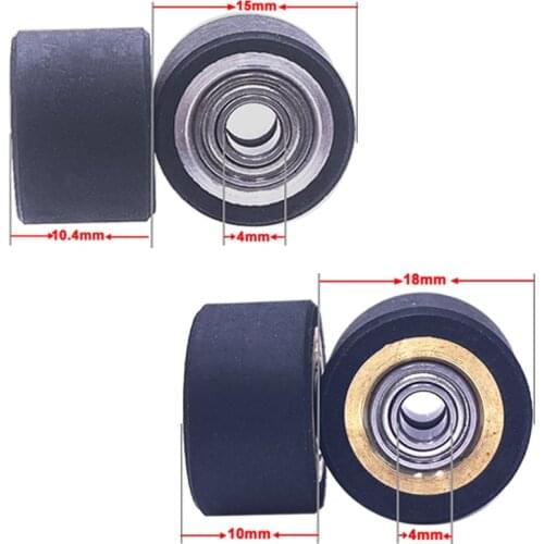 6pcs Pinch Roller Roller Copper Core for Mimaki Roland Vinyl Cutting Cutte Plotter 4x10x14mm