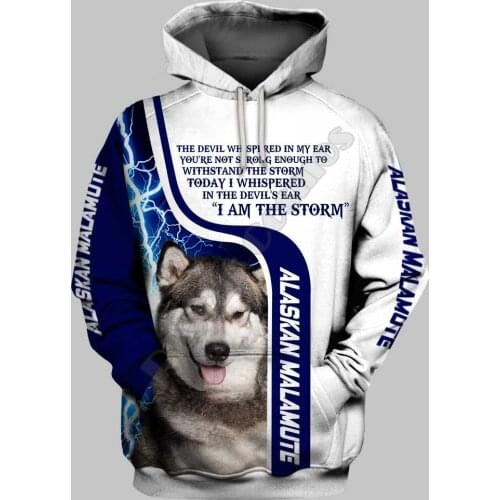 Alaskan Malamute 3D Hoodies Printed Pullover Men For Women Funny Sweatshirts Sweater Animal Hoodies Drop Shipping 15