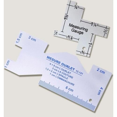 Precision Seam Measuring Gauge Metal Quilting Ruler Template Sewing Ruler For DIY Sewing Quilting Craft Sewing Accessories