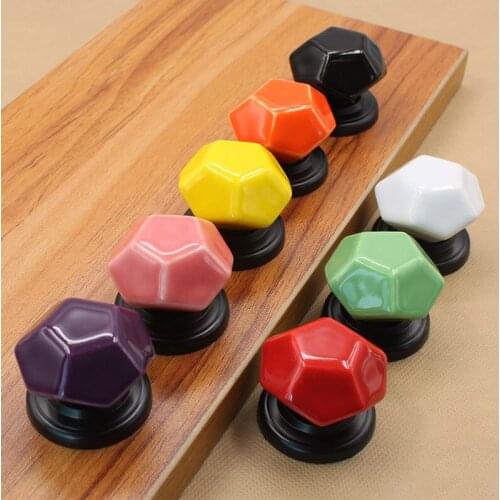 Ceramic Handle Cabinet Drawer Single Hole Dongguan Haorenjia Hardware Chinese Style Qinggu Antique Copper Handle Gold Knobs