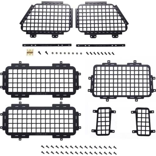 For MN D90 MN-90 D99S MN99S Metal Stereoscopic Window Mesh Protective Net 1/12 RC Car Upgrade Parts Accessories