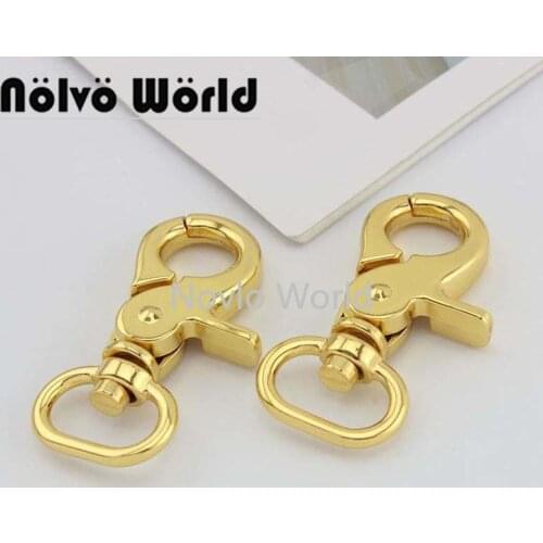 Nolvo World 20 pcs 19-25-32-38-50mm 4 colors Clamp hook Zinc Alloy Snap Hook Crafts and Purse Hardware