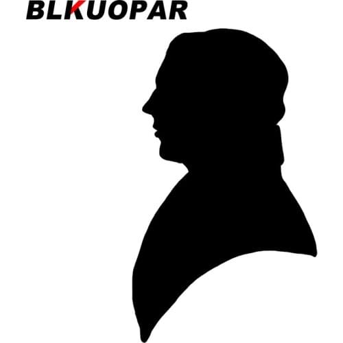 BLKUOPAR for Silhouette Victorian Man Car Stickers Waterproof Personality Simple Decals Anime Trunk Motorcycle Helmet Decor