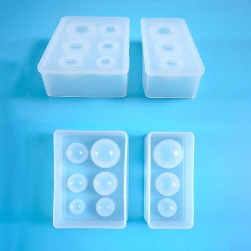 New Crystal Epoxy Sphere Silicone Mold Starry Ball Mold 25 20 15mm Multi-Spec Sphere Mold