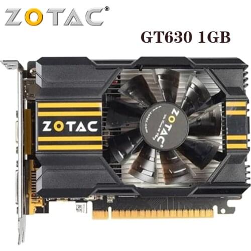 Original ZOTAC Video Card GeForce GT630 1GB 128Bit Graphics Cards GPU Map For NVIDIA GT630 1GD5 HDMI DVI VGA