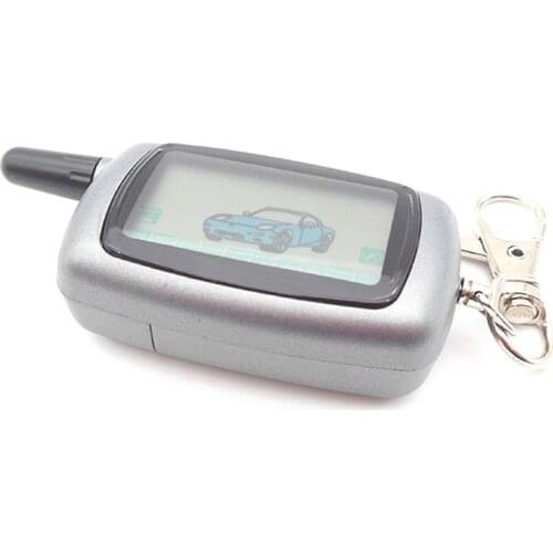 2-way LCD Remote Control Key Fob Chain Keychain + Silicone Key Case For Two Way Car Alarm System Twage Starline A9