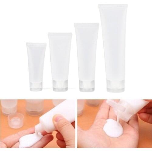 Empty Portable Tubes Squeeze Cosmetic Containers Cream Plastic Bottles