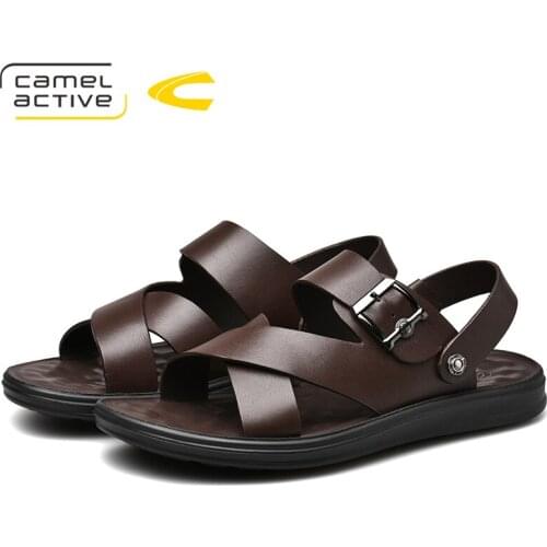 Camel Active 2019 New Genuine Leather Quick-Dryin Sandals Summer Quality Casual Sneakers Anti-Slippery Outdoor Beach Shoes