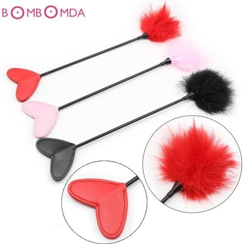 Sex Bird Feather Love Whip Clit tickler Spanking Sex Toy Feather Flirting Tickler Sex Whip Flirt Soft Ticklers Slave Flogger O3
