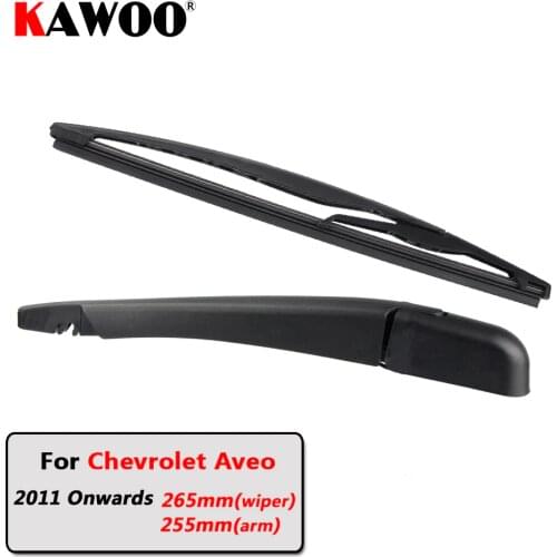 KAWOO Car Rear Wiper Blade Blades Back Window Wipers Arm For Chevrolet Aveo Hatchback (2011 Onwards) 265mm Auto Windscreen Blade