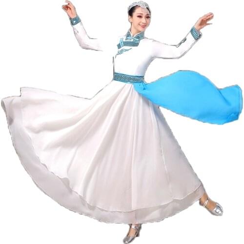 2021 mongol dance costumes for female adult dance opening dress for ethnic minorities to perform practice suit