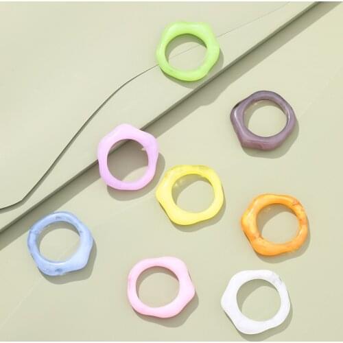 VG 6YM New Creativity Creativity Irregular Round Shape Ring Same Paragraph Womens Birthday Present Jewelry Dropshipping Gifts