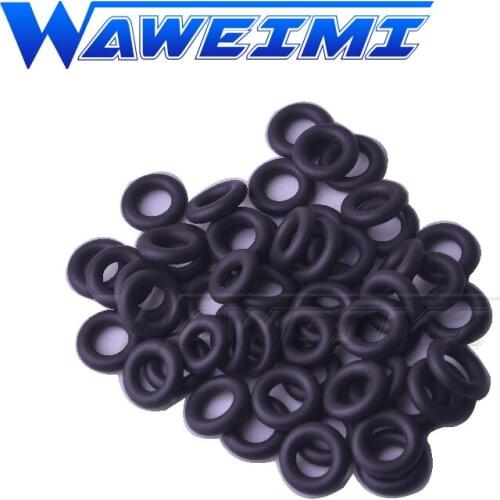 WAWEIMI 100pcs 7.25x3.53mm Auto Parts Fuel Injector Repair Kits of Plastic Washer Seals O-ring For Universal Car