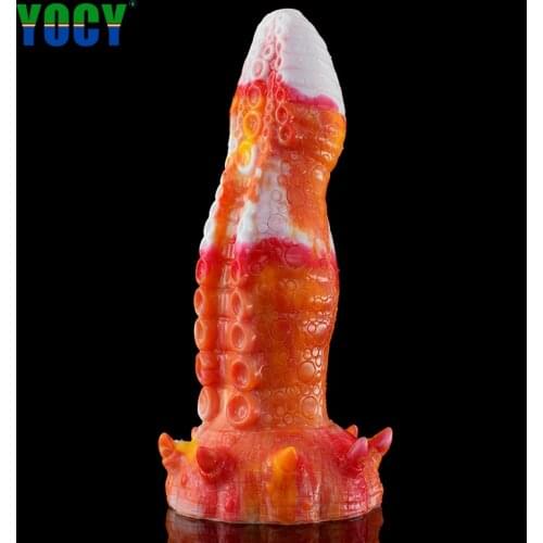 YOCY Huge Octopus Anal Butt Plug With Suction Cup Fantasy Dildo Colorful Sex Toy For Male Female Orgasm Ass Masturbator