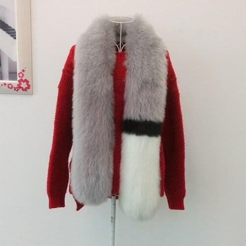 New lady blinger long faux fur scarf multi colors patchwork creative style fake fur scarf women striped pink fur scarf winter