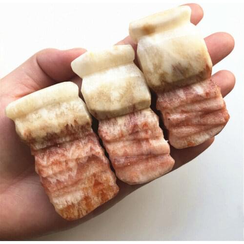 60-80mm Natural Pork Stone Ore Stones Crystal Specimens Healing Home Decoration Crafts Natural Quartz Crystals 1PC
