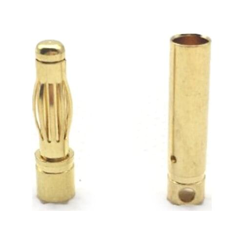 10 Set 4mm Gold Plated Male Female Banana Plug Connector Socket RC Model Battery Brushless Motor Bullet Adapter Binding Post