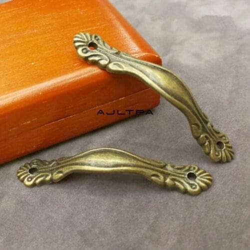 200Pcs Antique Retro Metal Drawer Cabinet Door Handle Cupboard Kitchen Furniture Brass Pull Handles