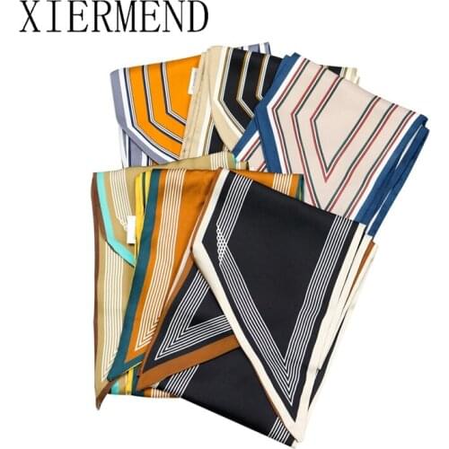 150cm*13cm longer scarves female spring autumn hairband strip wide stripe checkered scarves tied hair ribbon women skinny scarf