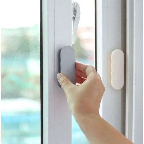 2pcs Stick Open Sliding Door Handles For Interior Doors Glass Window Cabinet Drawer Cabinet Self-adhesive Handle