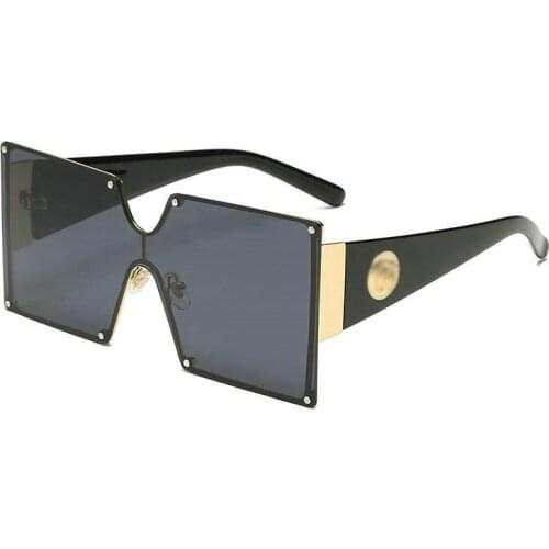 2021 men Vintage Big Square Sunglasses Women Oversized Luxury Brand Fashion Sun Glasses Female Lady Shades UV400 sunglasses men