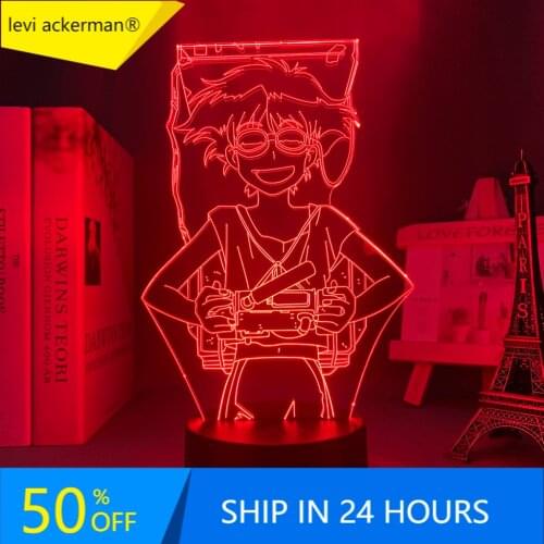 3d Led Light Anime Cowboy Bebop Edward for Bedroom Decor Night Light Kids Brithday Gift Manga Room Desk 3d Lamp Cowboy Bebop