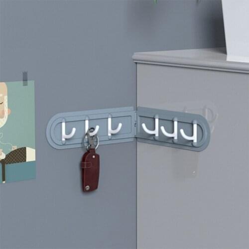 6 With Corner Hooks Nordic Style Hole-free Wall Seamless Coat Hook Hat Hook Bathroom Corner Hook Hook Gap Hanger