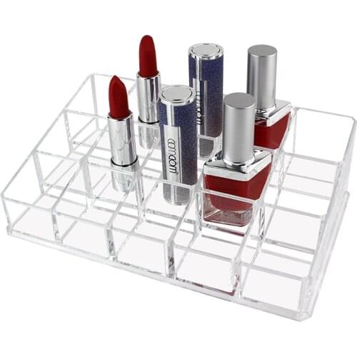 15 Grid Acrylic Lipstick Storage Box Nail Polish Cosmetic Storage Box Cosmetic Display