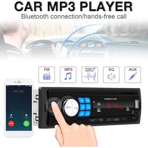 12V Car Radio MP3 Player Vehicle Stereo Audio with Remote Control Support Bluetooth-compatible /USB/FM / SD / AUX In