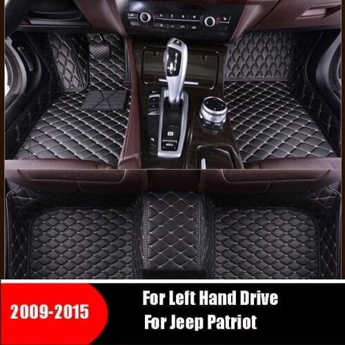 Car Floor Mats For Jeep Patriot 2015 2014 2013 2012 2011 2010 2009 Liberty Custom auto foot Pads automobile carpets covers